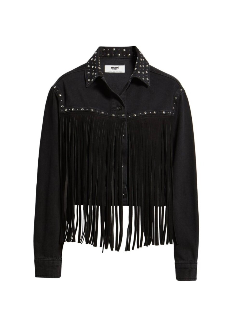 Mavi Jenna Fringe Denim Jacket